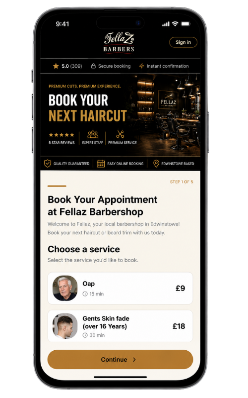 Your branded booking page